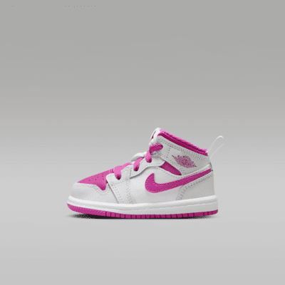 Black and pink toddler jordans top